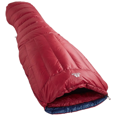 Sac de couchage en plumes Mountain Equipment Xenith I Long rouge Merlot