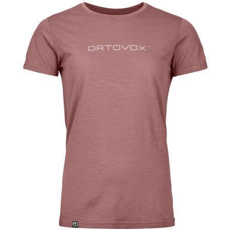 T-shirt fonctionnel femme Ortovox 150 Cool Brand Ts W rose Dusk Rose