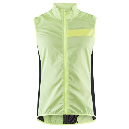 Gilets cyclisme homme Craft Essence Light Wind jaune Flumino