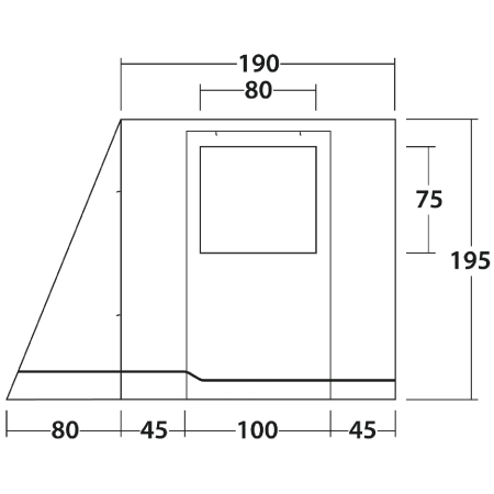 Abri Outwell VA Backroads Awning Room