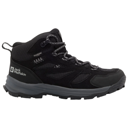 Chaussures montantes de trekking pour enfants Jack Wolfskin Vojo Tour Texapore Mid K noir Phantom