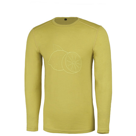 T-shirt homme Warg Merino Lemon 165 Long vert clair Lime