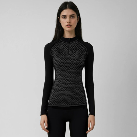 T-shirt fonctionnel femme Zulu Merino 240 Zip Long