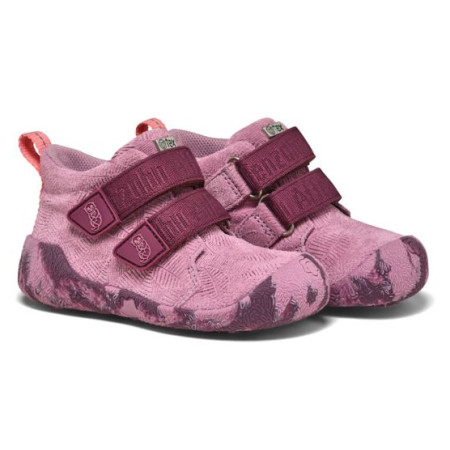 Chaussures enfant Affenzahn Prewalker Low Boot Leather Talky - Otter rose