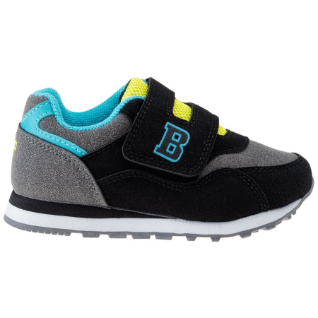 Chaussures enfant Bejo Baloo Kids gris / jaune DarkGray/Black/Sapphire/DarkLime