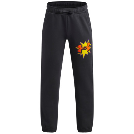 Pantalon enfant Under Armour UA B Rival FLC Graphics Jgr Anthracite gris Anthracite / / Outrageous Orange