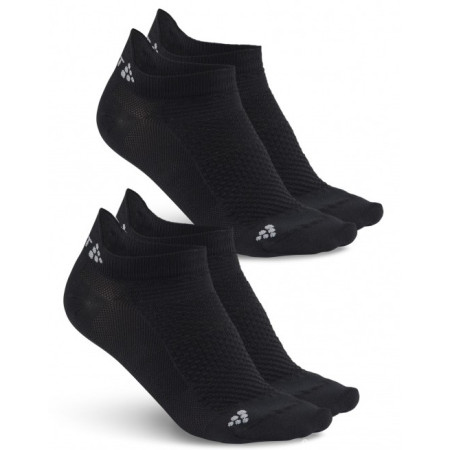 Chaussettes Craft Shaftless 2-Pack vert Black