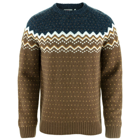 Chandail homme Fjällräven Övik Knit Sweater M brun Dark Oak-Navy