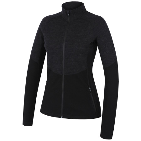 Sweat-shirt femme MOOA Merino 3D 240 noir black