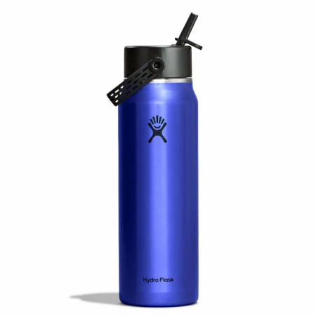 Thermos Hydro Flask 32 Oz Lightweight Wide Flex Straw Cap bleu Sapphire Blue