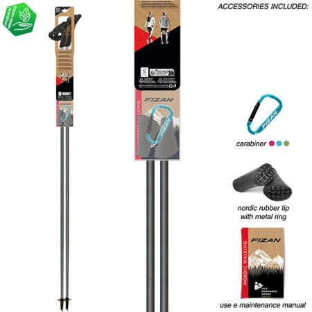 Bâtons de marche nordique Fizan NW Carbon Pro Impulse