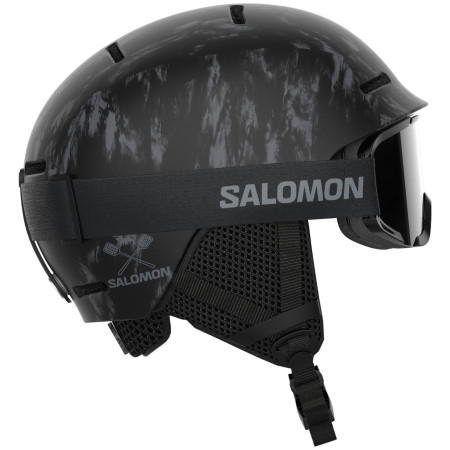 Casque de ski enfant Salomon Player Combo noir Black Tie&dye