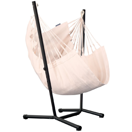 Fauteuil suspendu avec support La Siesta Fiji set Organic Comfort beige Latte