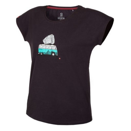 T-shirt femme Ocún Kimo T Women Bus-Stone brun Anthracite Obsidian
