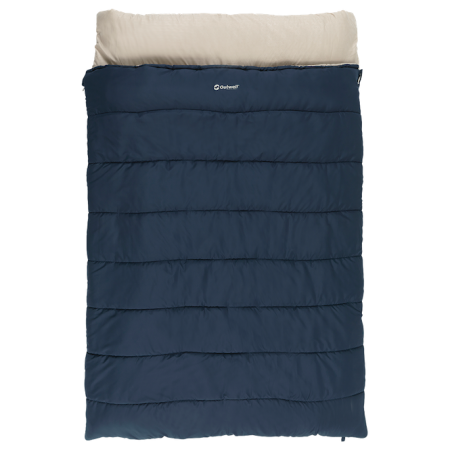 Sac de couchage - couverture Outwell Contour Lux Double bleu foncé Blue
