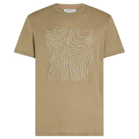 T-shirt fonctionnel homme Icebreaker M 150 Tech Lite SS Tee Great Heights brun clair Cumin