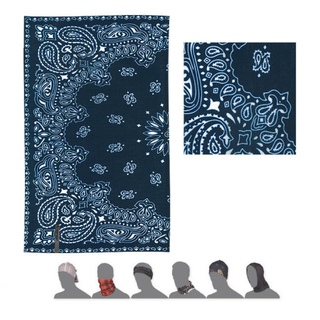 Foulard multifonctionnel Sensor Tube Ornament bleue Blue