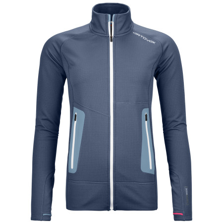 Sweat-shirt femme Ortovox W's Fleece Light Jacket bleu foncé NightBlue