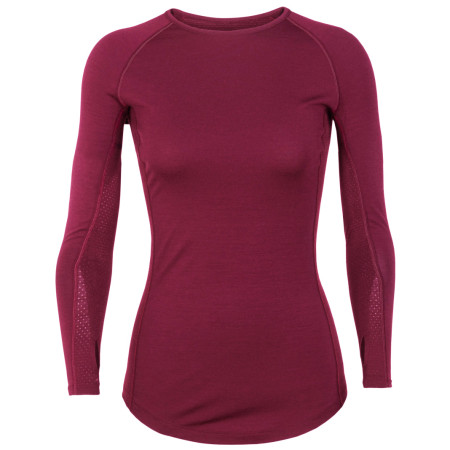 T-shirt fonctionnel femme Icebreaker 200 Zone LS Crewe bordeau cherry