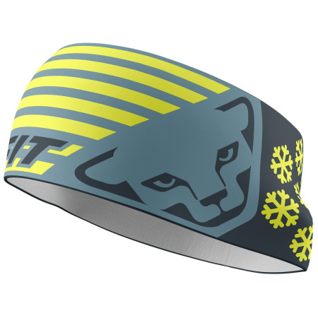 Bandeau Dynafit Graphic Performance Headband bleu / jaune 3161 - smoke blue/0720 FLAG