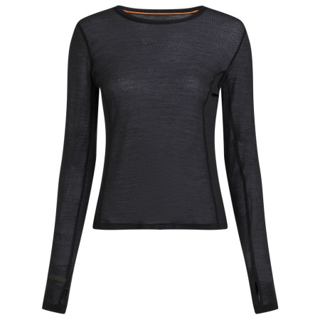 T-shirt femme Icebreaker Women Merino Blend 75 Cool-Lite™ Featherlight™ LS Crewe noir Black