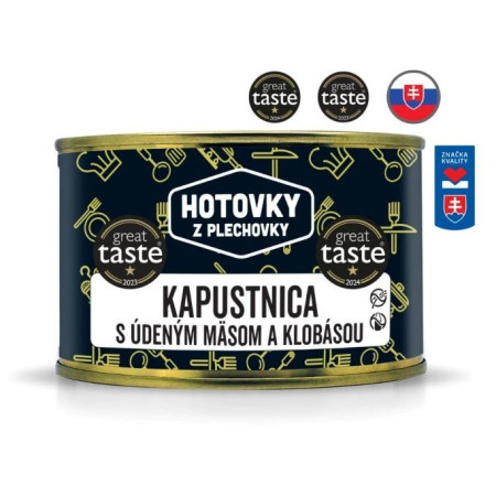 Soup Hotovky z plechovky Soupe aux choux avec viande fumée et saucisse 400 ml