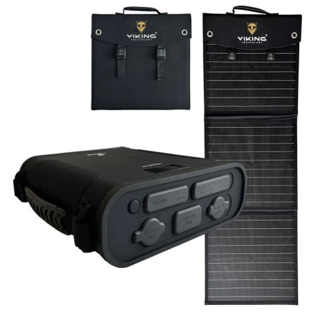 Set Viking Technology batterie externe Viking VIDAR IV et panneau solaire Viking L60 PD