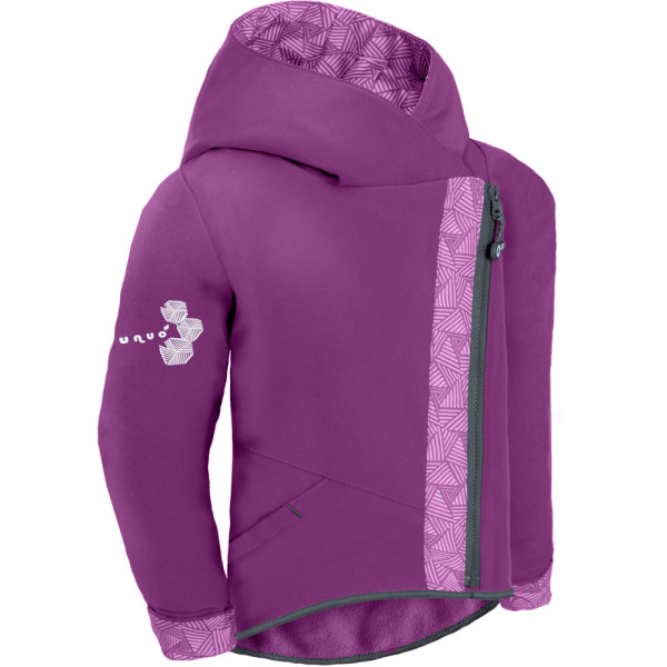 Giacca Softshell Per Bambini Unuo Con Pile Interno - Taglio Lungo, Elementi Riflettenti, Fantasia Pianeti. Perfetta Per Autunno/inverno!