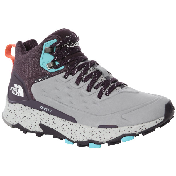 Chaussures femme The North Face Vectiv Exploris Mid Futurelight Leather bleu / gris Meldgry/Darkgglantpurpl