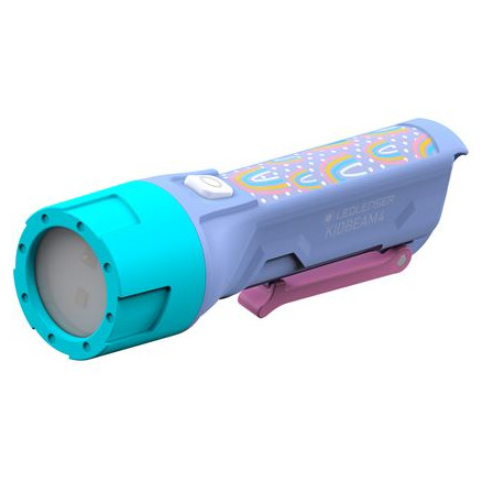 Lampe torche Ledlenser Kidbeam4 rose / violet fialová