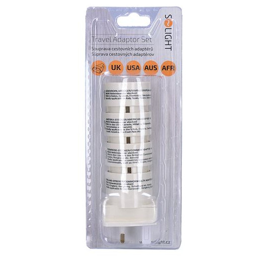 Adaptateur Solight Kit de voyage prises mâles de rechange