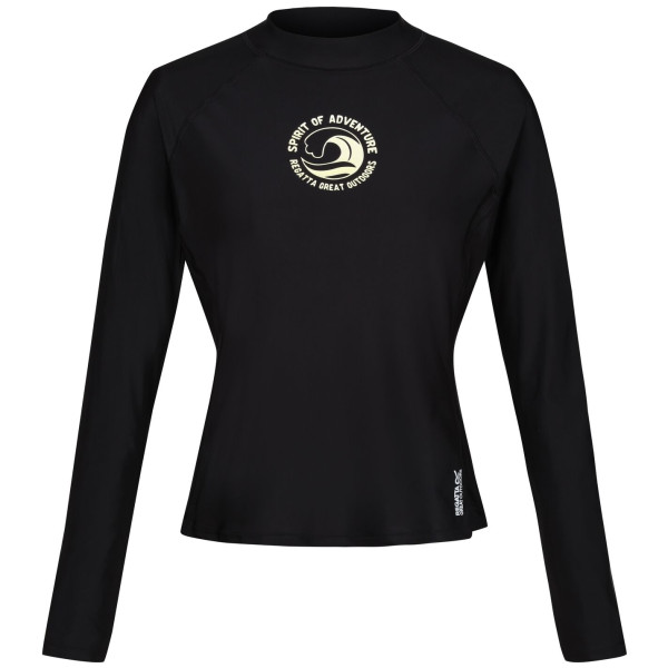 T-shirt femme Regatta Wmn L/S Rash Vest vert Black