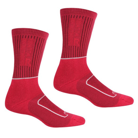 Chaussettes femme Regatta LdySamaris2Season rouge Chrypink/Whi