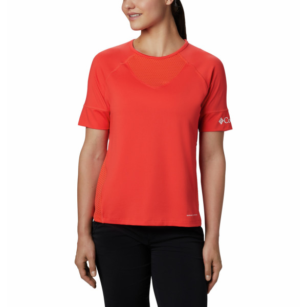 T-shirt femme Columbia Windgates SS Tee orange BrightPoppy