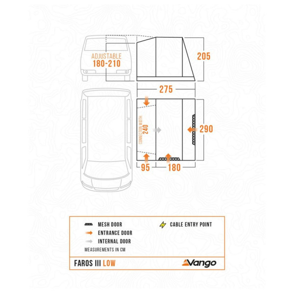 Tente caravane Vango Faros III Low