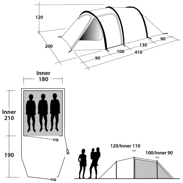 Tente Outwell Earth 3 (2021)