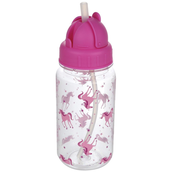 Bouteille d'eau Regatta Tritan Straw rose Unicorn