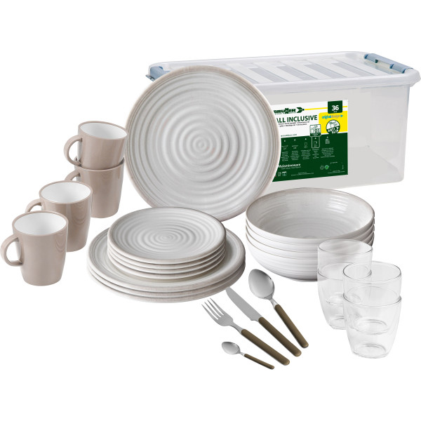 Set de vaisselle Brunner Savana All Inclusive blanc