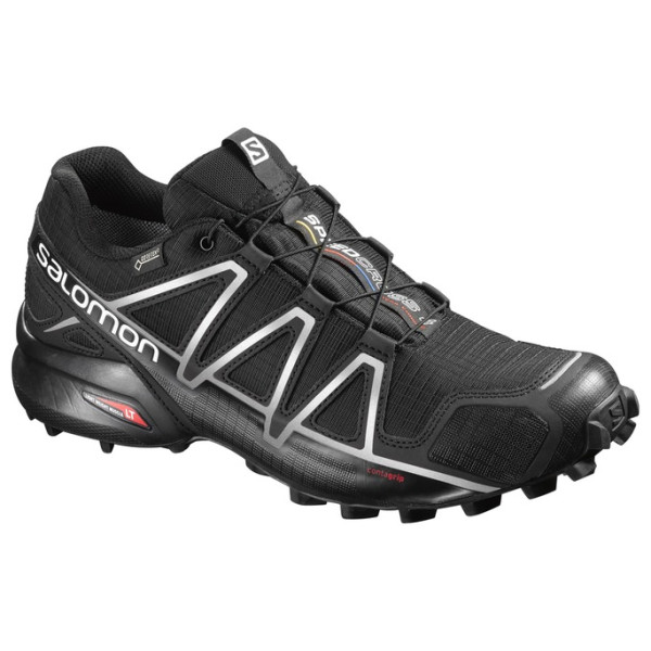 Chaussures homme Salomon Speedcross 4 GTX® noir / argenté Black/Black/SilverMetallicX