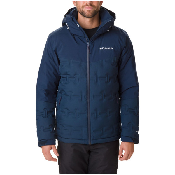 Veste homme Columbia Wild Card Down Jacket bleue / rouge CollegiateNavy