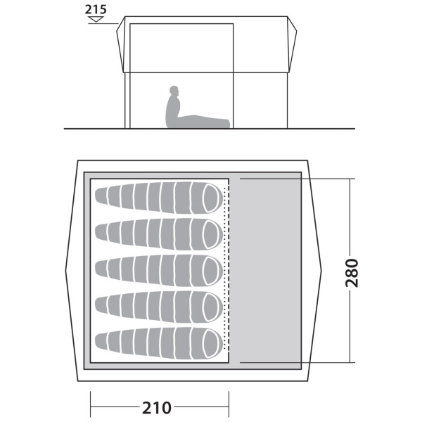 Cabine tente Robens Inner tent Prospector Castle