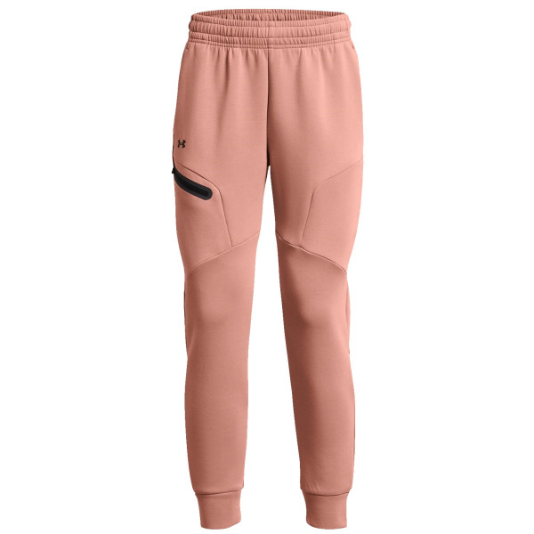 Pantalon de survêtement femmes Under Armour Unstoppable Flc Jogger rose CanyonPink/Black