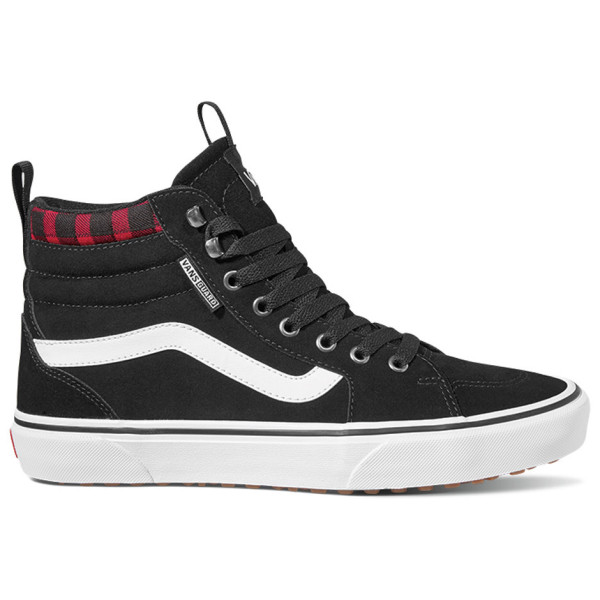 Chaussures homme Vans Filmore Hi Vansguard noir / rouge (Suede) Black/Red Plaid