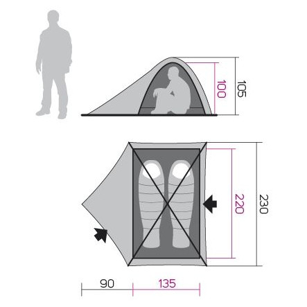 Tente ultra-légères Hannah Falcon 2 (2022)