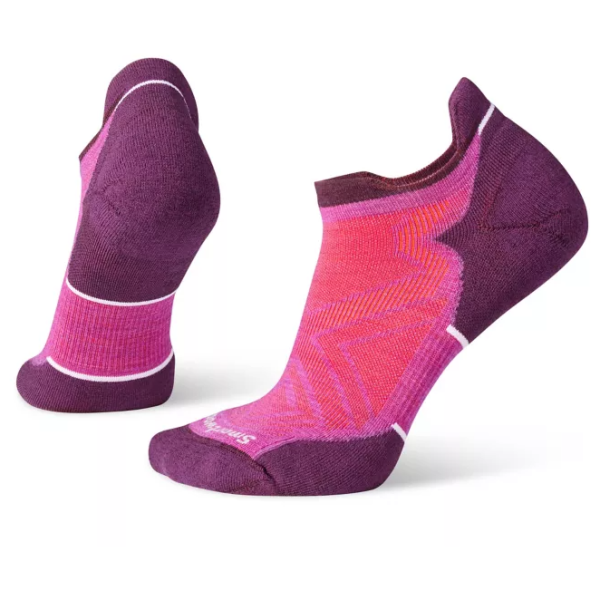 Chaussettes femme Smartwool Run Targeted Cushion Low Ankle Socks gris / violet meadow mauve