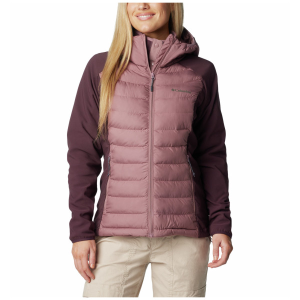 Veste d'hiver femme Columbia Powder Lite™ II Hybrid Hooded Jacket violet Fig, Moonvista