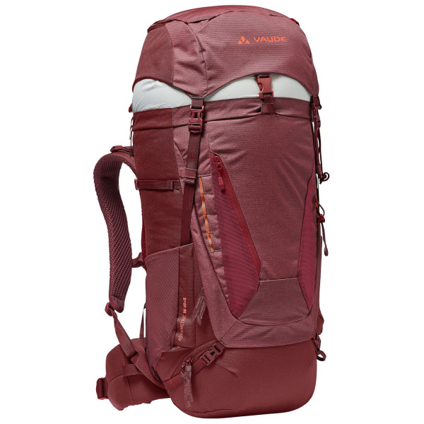 Sac à dos femme randonnée Vaude Asymmetric 48+8 rouge dark cherry