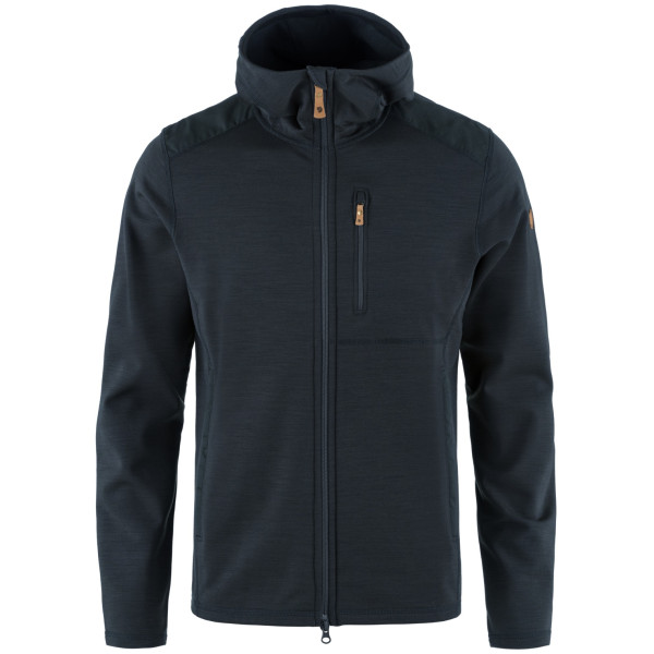 Sweat-shirt homme Fjällräven Keb Fleece Hoodie bleu foncé Dark Navy