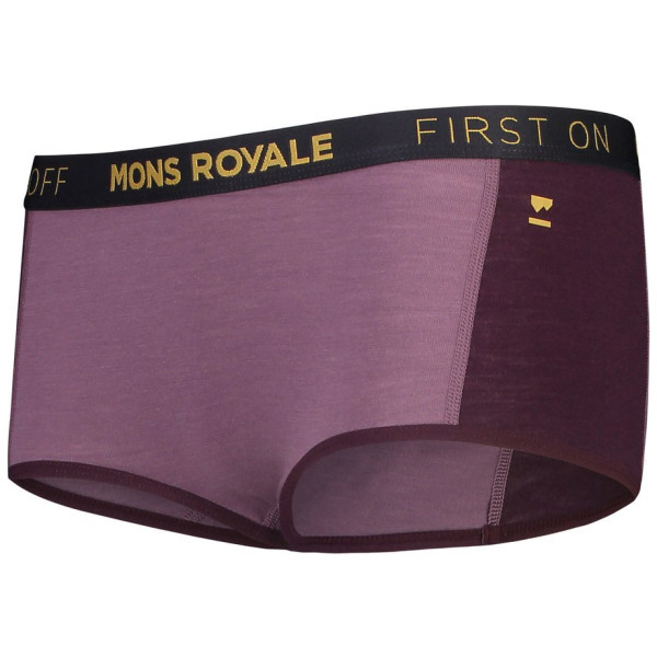 Culotte fonctionnell femme Mons Royale Sylvia Boyleg violet Wine