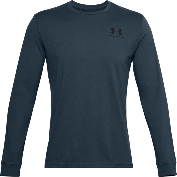 T-shirt Under Armour Sportstyle Left Chest LS bleue MechanicBlue//Black